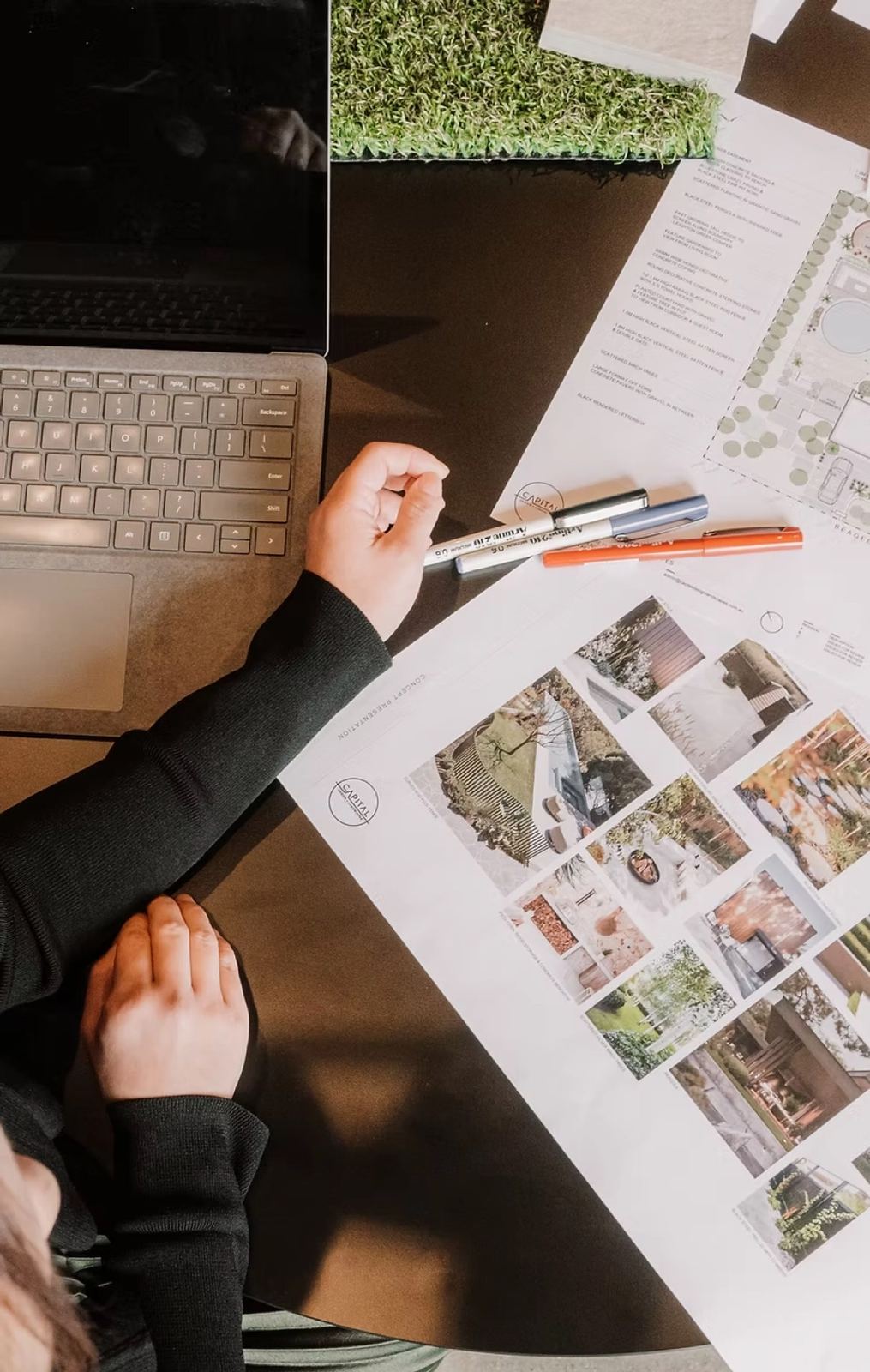 Capital DCM design desk: landscape masterplan, material palette and planting schedule in review